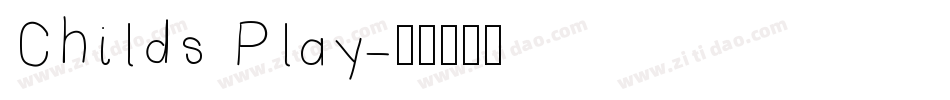 Childs Play字体转换